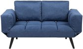 Bol.com Slaapbank BREKKE Stof Marineblauw 2-zitter aanbieding