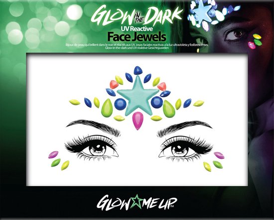 PaintGlow - Glow in the Dark 2 Face Jewel