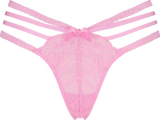 Hunkemöller Dames Lingerie String Lorraine - Roze - maat M