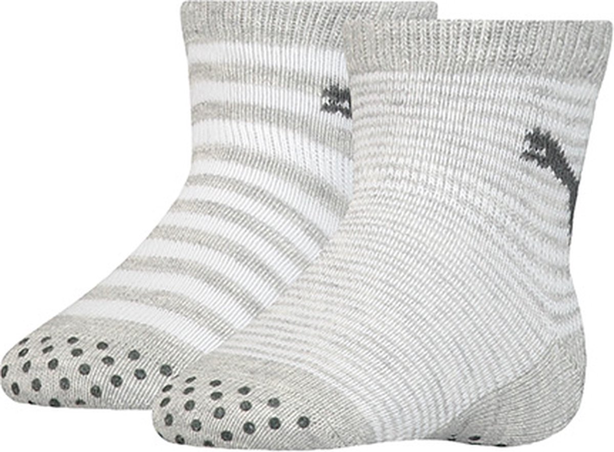 PUMA Babysokken 2-Pack Antislip Grijs