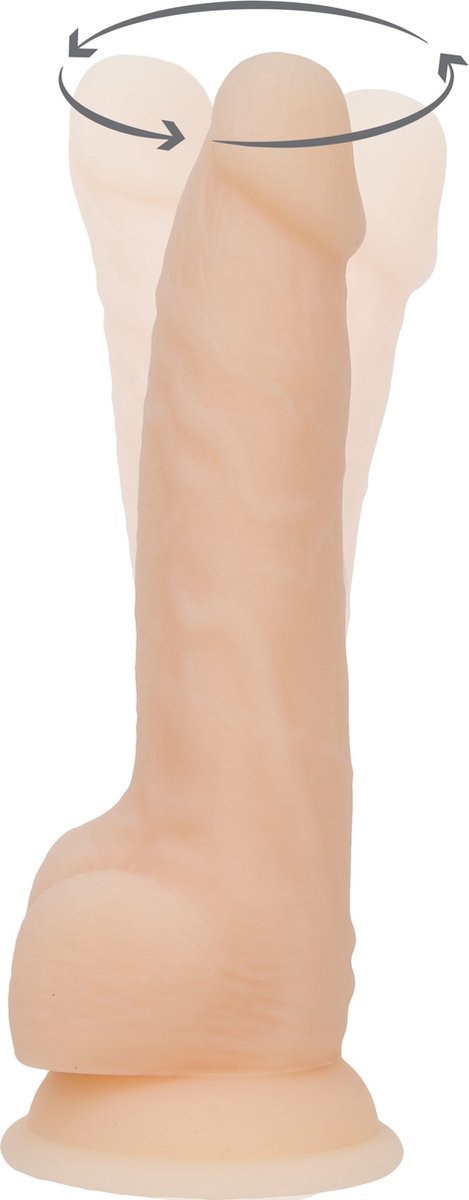 Naked Addiction Realistische Roterende Dildo met Afstandsbediening - 23 cm