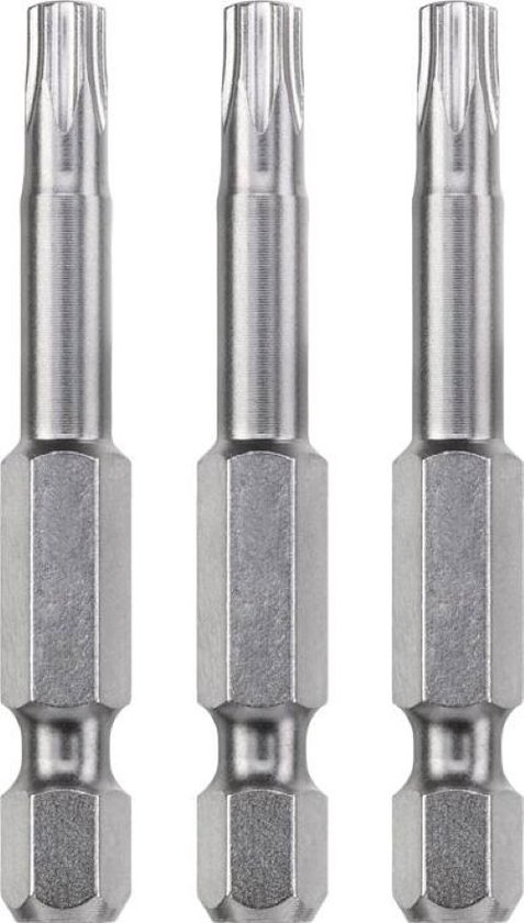 KWB schroefbit T 10 - Torx 10 - Industrial steel - Lengte 50 mm - 1/4" schacht - 121310 - 3 stuks