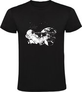 Astronaut Relax Ruimte Heren T-shirt - ruimtevaart - planeet - maan - chillen - grappig