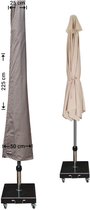 Raffles Covers Parasolhoes - Hoog: 225 cm - RUS225 - Waterdicht - Solution Dyed | UV-bestendig | Rits en stok | Trekkoord - Parasolhoes voor staande parasol