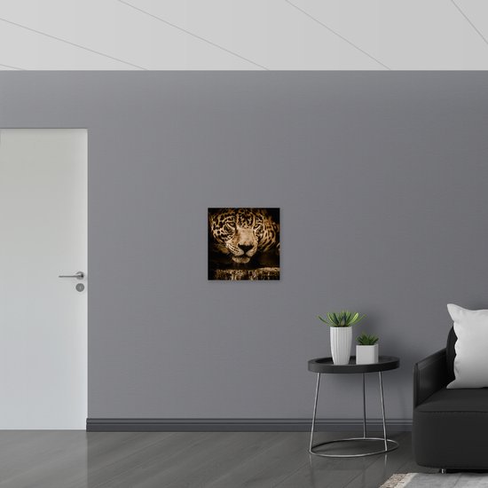 WallClassics - Drapeau - Jaguar Marron - Photo 50x50 cm sur Drapeau Polyester
