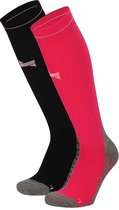 Xtreme Sockswear Compressie Sokken Hardlopen - 2 paar Hardloopsokken - Multi Pink - Compressiesokken - Maat 39/42