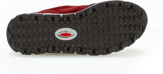 Gabor rollingsoft sensitive 96.927.38 - dames rollende wandelsneaker - rood - waterdicht - maat 37.5 (EU) 4.5 (UK)