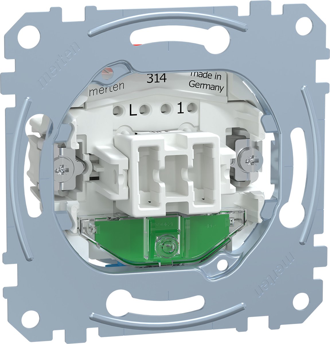 Sokkel - Wisselschakelaar met Controleverlichting - Merten - Schneider Electric - MTN3106-0000