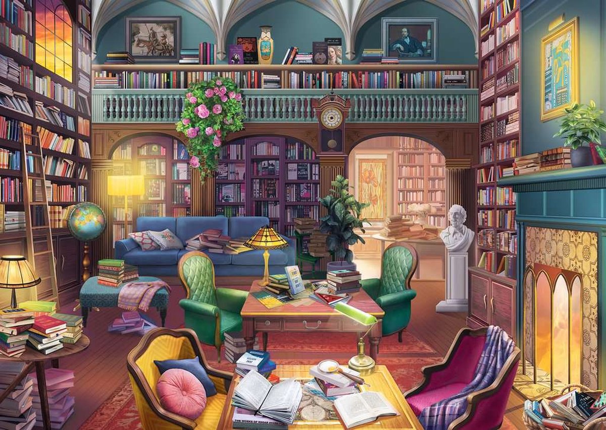 Ravensburger puzzel Droombibliotheek - Legpuzzel - 500 Large Format stukjes — afbeelding 2