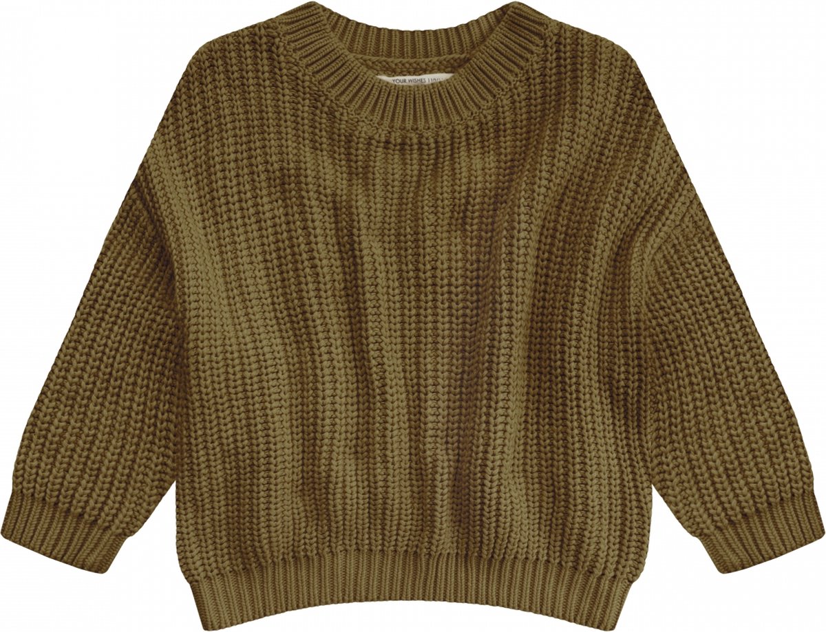 Your Wishes Knit Nevada Truien & Vesten Meisjes - Sweater - Hoodie - Vest- Groen - Maat 98