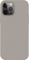Hoesje Geschikt voor iPhone 14 Pro Hoesje Siliconen Cover Case - Hoes Geschikt voor iPhone 14 Pro Hoes Back Case - Grijs