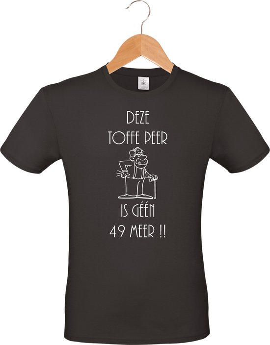mon cadeau - T-shirt unisexe - Abraham - Anniversaire - 50 ans - Cette poire cool ne fait plus 49 - taille XL