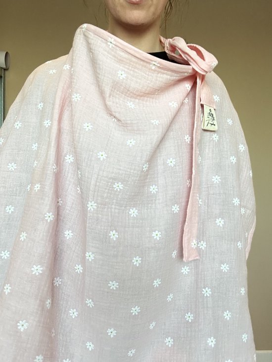  - Voedingsdoek Frupkes - Doekie© Pink Daisy - roze