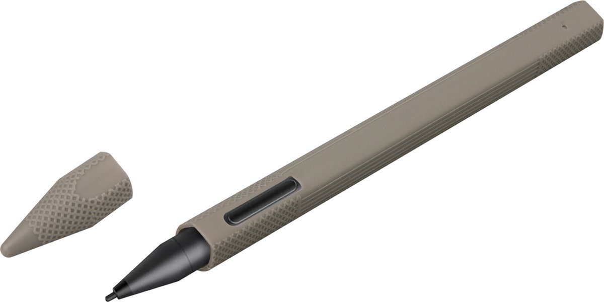 kwmobile hoesje voor styluspen voor Microsoft Surface Pen - siliconenhoes voor tablet pen - grijs