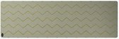 Motif Keukenloper - 58x180 cm - geluiddempend “ vloerbeschermer - geschikt voor tapijt & harde vloeren“ anti-slip rubber “ keuken accessoires“ Chevron Olive