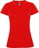 Rood dames sportshirt korte mouwen MonteCarlo merk Roly maat XL