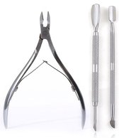 WiseGoods Set Tools de manucure en acier inoxydable - Pinces / Outils de scalpel à cuticules - Soins de la Soins de la peau et des Soin des ongles - Ongles de la peau - 3pcs