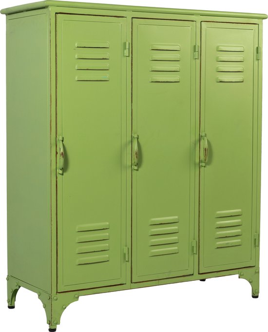 Lockerkast Groen - Locker Met 3 Deuren - Lockerkast metaal