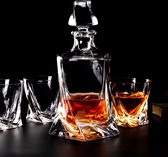 carafe / verre cristal / Set pour verres à Whisky - BarCraft Carafe en verre broyé pour whisky et brandy