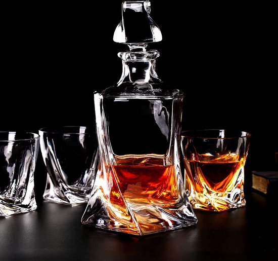 carafe / verre cristal / Set pour verres à Whisky - BarCraft Carafe en verre  broyé... | bol