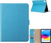 Hoes geschikt voor iPad 2022 10e Generatie (10.9 inch) Hoes - Premium Luxe Leren bookcase - Turquoise