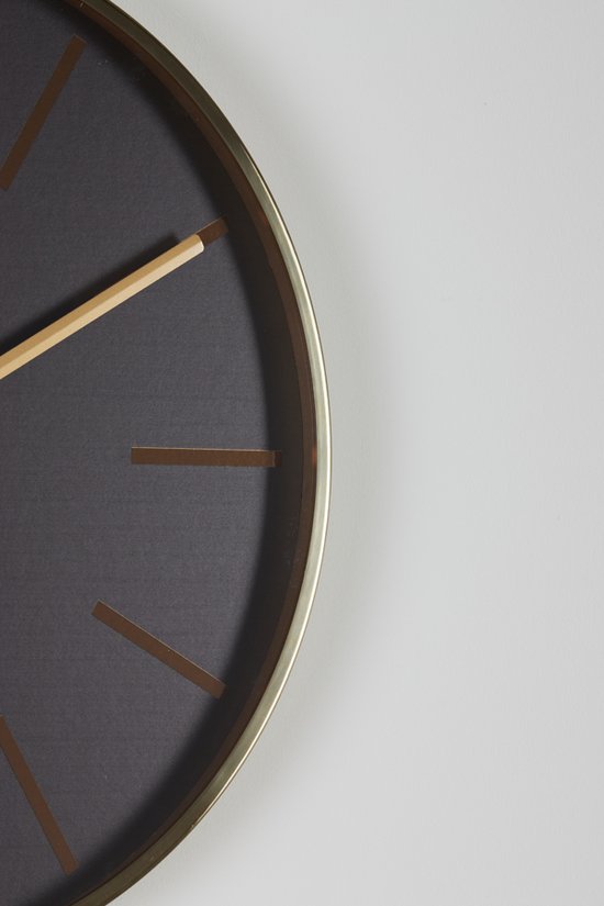 Light & Living Klok Emporio 53cm Zwart/Goud bol