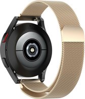 By Qubix - smartwatch bandje 20mm - Milanese bandje - Vintage goud - Geschikt voor Garmin Vivoactive 6 - Vivoactive 5 - Vivoactive 3 - Geschikt voor garmin bandje