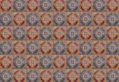 Fotobehang - Vlies Behang - Mozaïek - Patroon - Geometrisch - Ornament - 208 x 146 cm