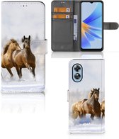 GSM Hoesje OPPO A17 Wallet Book Case Paarden