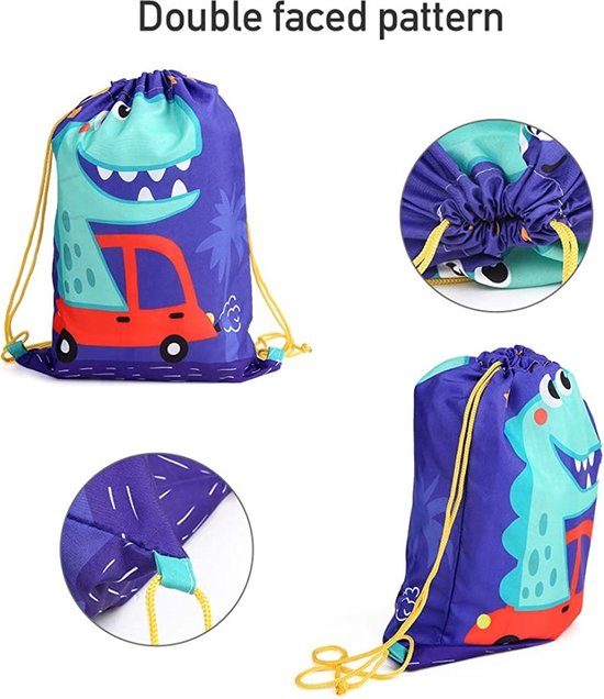 DAJAVE 40 stuks gymtassen, zwart, PE-zakken, trekkoord, gymtas, waterdichte zwemtas, trekkoord, rugzak voor sport, school, fitnessstudio, reizen, zwemmen, strand