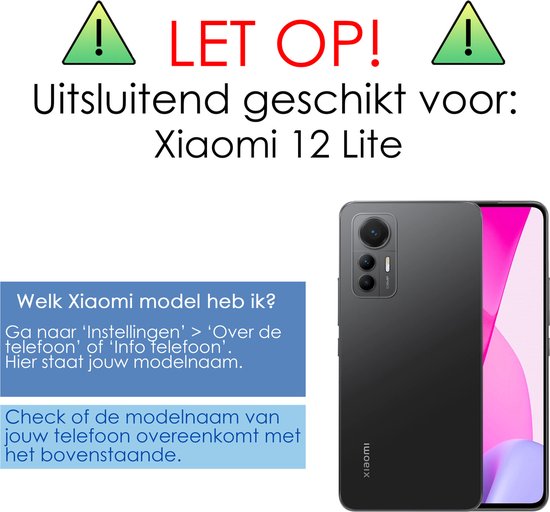 Coque Xiaomi 12 Lite Coque Arrière Coque En Siliconen Avec Protecteur D'écran - Blauw Foncé