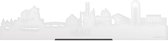 Standing Skyline Gent Wit Glanzend - 40 cm - Woon decoratie om neer te zetten en om op te hangen - Meer steden beschikbaar - Cadeau voor hem - Cadeau voor haar - Jubileum - Verjaardag - Housewarming - Aandenken aan stad - WoodWideCities