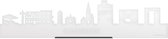 Standing Skyline Wageningen Wit Glanzend - 60 cm - Woondecoratie design - Decoratie om neer te zetten en om op te hangen - Meer steden beschikbaar - Cadeau voor hem - Cadeau voor haar - Jubileum - Verjaardag - Housewarming - Interieur -
