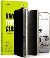 Ringke Screen Protector Geschikt voor Samsung Galaxy S23 - 9H Privacy Tempered Glass - Case Friendly - Jig voor Installatie