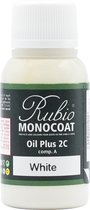 Rubio Monocoat Oil Plus 2C - Ecologische Houtolie in 1 Laag voor Binnenshuis - White, 20 ml