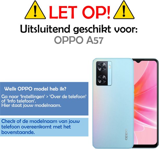 OPPO A57 Case Book Case Cover Wallet Cover With 2x Screen Protector - OPPO A57 Case Bookcase Cover - Rouge