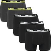 HEAD 5P boxers basic zwart & grijs - M