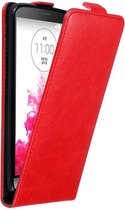 Cadorabo Hoesje geschikt voor LG G3 in APPEL ROOD - Beschermhoes in flip design Case Cover met magnetische sluiting