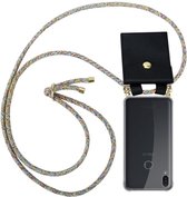 Cadorabo Mobiele telefoon ketting voor Asus ZenFone MAX PRO M1 (6 Zoll) in REGENBOOG - Silicone beschermhoes met gouden ringen, koordriem en afneembare etui