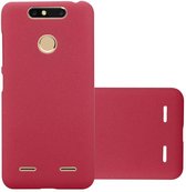 Cadorabo Hoesje geschikt voor ZTE Blade V8 MINI in FROSTY ROOD - Hard Case Cover beschermhoes in Frosted look tegen krassen en stoten