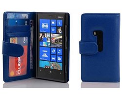 Cadorabo Hoesje geschikt voor Nokia Lumia 920 in NEPTUNUS BLAUW - Beschermhoes met magnetische sluiting en 3 kaartsleuven Book Case Cover Etui