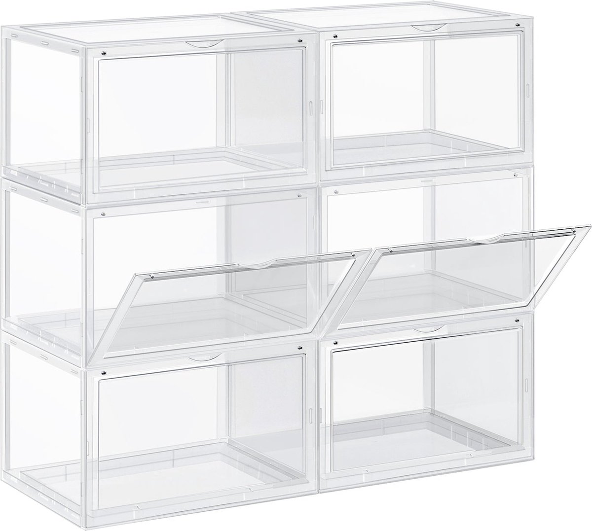 10 x schoenendozen, stapelbaar kraftpapier, schoenenopslag 10 x schoenendozen, stapelbaar kraftpapier, schoenenopslag