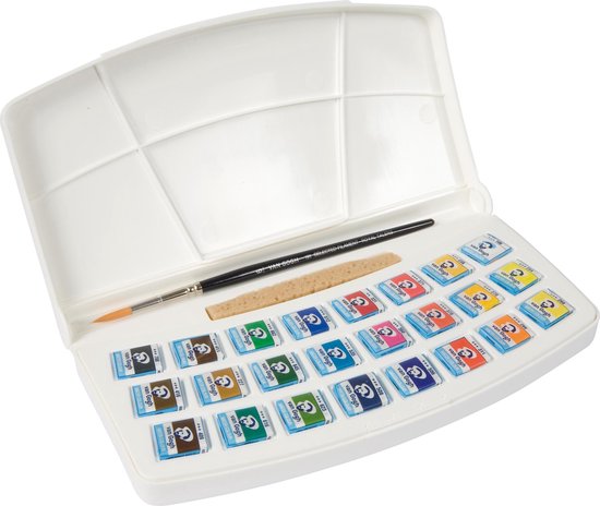 Aquarelle Van Gogh 24 godets avec accessoires