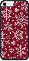 iPhone 8 Hardcase hoesje Sneeuw - Designed by Cazy