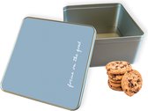 Boîte à biscuits Focus On The Good Square - Boîte de rangement 20x20x10 cm