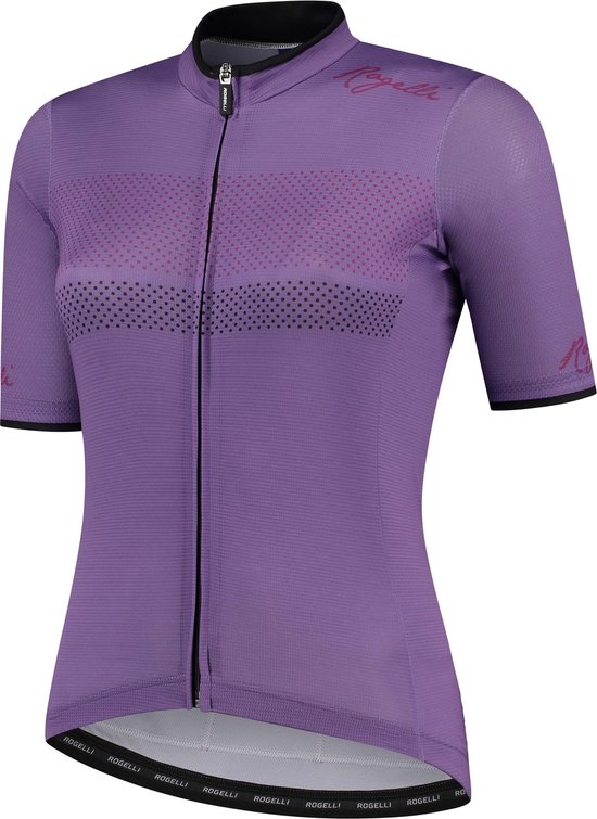 Rogelli Purpose Fietsshirt - Korte Mouwen - Dames - Paars - Maat L