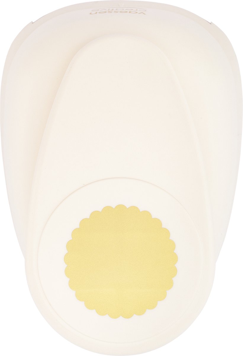 Vaessen Creative Pons - Figuurpons - Cirkel Geschulpt - Ø 8,9 cm