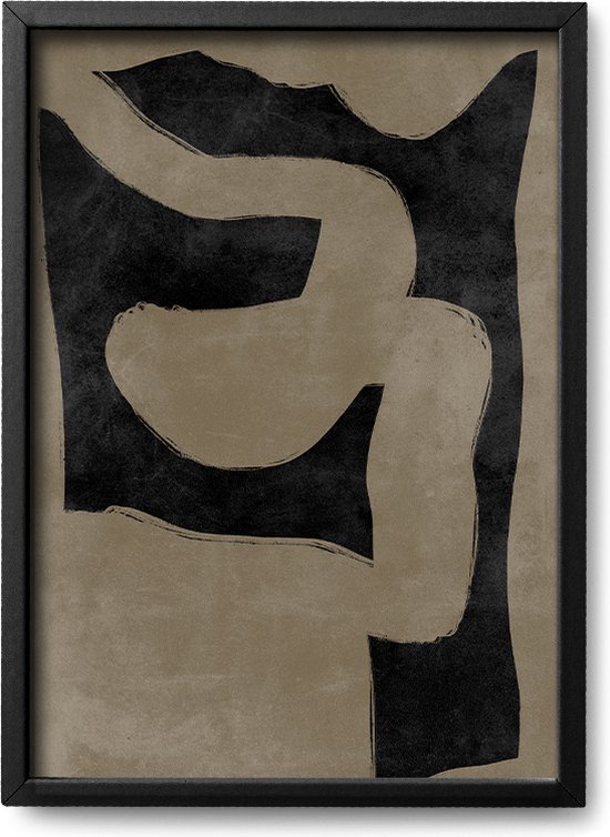 Abstracte poster Carnations - A4 - 21 x 30 cm - Inclusief lijst (Zwart MDF) - Kunst - Hoogwaardige abstracte poster - Illustratie - ArtStract - Abstracte kunst Online - Abstracte posters