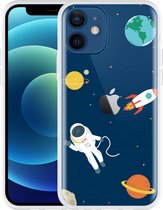 Geschikt voor Apple iPhone 12 Hoesje Astronaut - Designed by Cazy