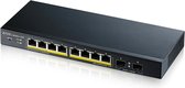 Zyxel GS1900-10HP Géré L2 Gigabit Ethernet (10/100/1000) Connexion Ethernet, supportant l'alimentation via ce port (PoE) Noir